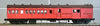 HCX01- HCX1187 Composite Passenger, Brake Van - Mansard Roof, Indian Red, No Lining, Dark Grey Mansard Roof - Casula Hobbies Model Railways. *