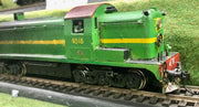 40 Class DC Locomotive N.S.W.G.R. 4018 white metal built body on a K & M Brass Chassis Models - 4018 Green Diesel Electric, Heavy Weathered, 2nd hand Kit Built, Free Postage.