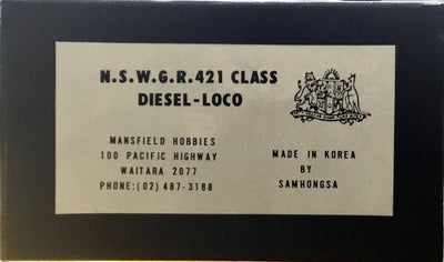 421 Class MANSFIELD-SAMHONGSA BRASS MODEL UN-PAINTED mint condition, test run only.
