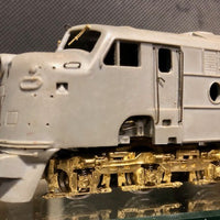 421 Class  NSWGR Locomotive kit Main West Model unpainted body kit completely detailed with brass parts, and with a Samhongsa Brass Chassis to be completed unfinished model for sale 2nd hand