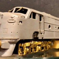 421 Class  NSWGR Locomotive kit Main West Model unpainted body kit completely detailed with brass parts, and with a Samhongsa Brass Chassis to be completed unfinished model for sale 2nd hand