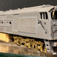 421 Class  NSWGR Locomotive kit Main West Model unpainted body kit completely detailed with brass parts, and with a Samhongsa Brass Chassis to be completed unfinished model for sale 2nd hand