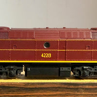 42213 Class LIMA with MARKLIN 3 rail track centre pick up, with ORIGINAL couplers, NSWGR Indian Red  - 2ND HAND locomotive
