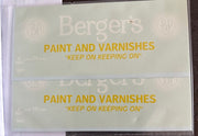 Soak 43 - V.R. U Van Berger Paint & Varnishes    - HO decal