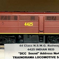 4425 with DCC SOUND NSWR  DIESEL LOCOMOTIVE TUSCAN - HO-SCALE - Trainorama MODEL