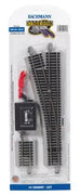 Bachmann -E-Z Track(R) w/Nickel Silver Rail & Gray Roadbed -- #4 Turnout Left