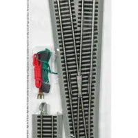 Bachmann - Nickel Silver Rail with Gray Roadbed - E-Z Track(R) --#6  Right Hand