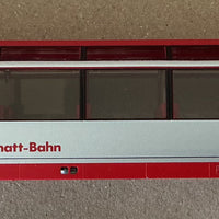 BEMO 3288 502 pass-car BVZ AS 2012 pass car HOm 12mm Narrow gauge  Coach Passenger Car (PRE-OWNED) HOm 12mm