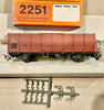 BEMO H0e 9mm #2251 E 6654 High Side Open Goods Wagon of the RhB Railway Narrow gauge (PRE-OWNED) HOe 9mm