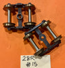 2BR NSWGR Roller Bearing Bogies with RP25 K&M metal wheels one pair, Pre-used models stock Sale HO #15