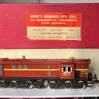 48 class N.S.W.G.R 48123 TUSCAN BRASS MODELS: - 1st run BERGS BRASS MODEL