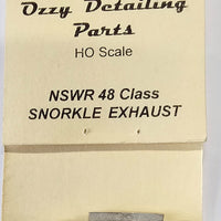 48 CLASS SNORKEL EXHAUST for NSWGR 48 CLASS DIESEL LOCOMOTIVE Ozzy Pewter Metal Detailing Parts