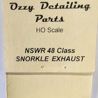 48 CLASS SNORKEL EXHAUST for NSWGR 48 CLASS DIESEL LOCOMOTIVE Ozzy Pewter Metal Detailing Parts