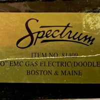 SPECTRUM ITEM N0 81400 - HO EMC GAS ELECTRIC (DOODLEBUG) BOSTON & MAINE RTR Powered DC- new - mint condition - AMERICAN MODELS