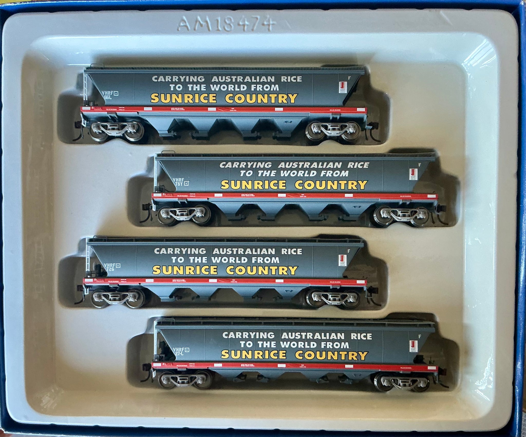 VHRX/VHRF Rice Hopper V/Line Freight/Sunrice County - Pk VGH-7 AM10050 ...