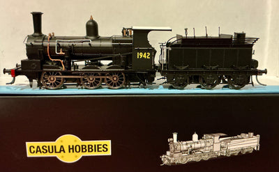 V11* 1942 Z19 DCC SOUND Cut-A-Way Cab white roof, Black Loco, with Painted Hand Rail - No Electricals' - generator, Headlight, Marker Lights, with BP 6 Wheel Tender,  . Casula Hobbies RTR. DCC