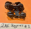 2AE Goods Wagon Bogies with metal wheels one pair, stock Sale HO #3