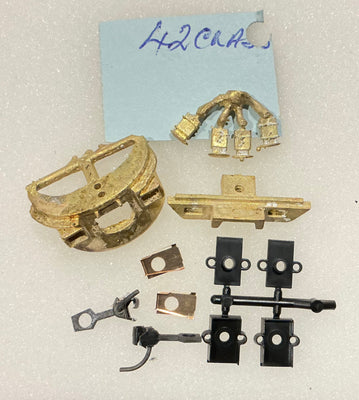 42 class pilots-skirts & buffers with KADEE mounting and KD couplers for LIMA Locomotive (BRASS casting)