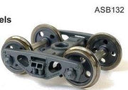 132: AQA Bogie with 4-Hole Disc Wheels HO Bogies SDS Models: ASB132