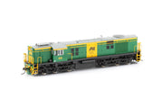 600-8s DCC SOUND #605 AN Green & Yellow - Grey Roof LOCOMOTIVE - AUSCISION MODEL