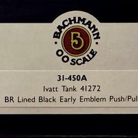Ivatt 2-6-2 Tank No41272 B.R. Lined Black Locomotive.- BACHMANN RAILWAYS OO Scale Item No 31-451