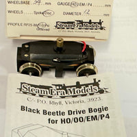 BLACK BEETLE DRIVE BOGIES HO - Wheel Base 34mm - 12mm disc wheels - profile RP25 x 110 - HO - Steam Era Models