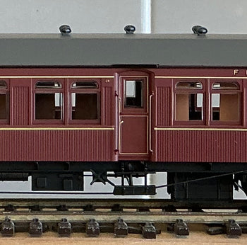 CR COMPOSITE 1st & 2nd Class Passenger Car in INDIAN RED - Grey Roof un-numbered from the NSWGR R TYPE Passenger Cars -  Casula Hobbies Models Railways RTR.***