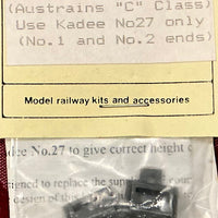 C class kadee mount for Austrains VR Locomotive (epoxy casting)