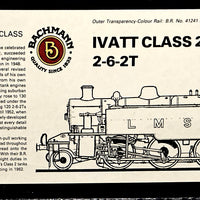 Ivatt 2-6-2 Tank No41272 B.R. Lined Black Locomotive.- BACHMANN RAILWAYS OO Scale Item No 31-451