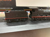 C30T - : LOCO,  U/Numbered Saturated  LOCOMOTIVE WITH 6 WHEEL TENDER BLACK RED LINE MODEL, WOMBAT MODELS