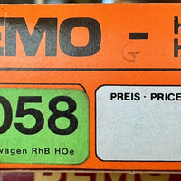 BEMO 3058 pass-car RhB pass car HOe 9mm Narrow gauge  (PRE-OWNED) HOe 9mm