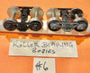 NSWGR Roller Bearing Bogies with RP25 N-Silver metal wheels one pair, Pre-used models stock Sale HO #6