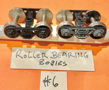 NSWGR Roller Bearing Bogies with RP25 N-Silver metal wheels one pair, Pre-used models stock Sale HO #6