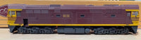 80 Class 8036 NSWR LOCOMOTIVE REVERSE YELLOW WEATHERED, WITH SOUNDTRAXX DCC SOUND Installed MODEL. - 2ND HAND - Austrains Basix