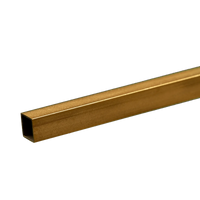 Brass Sq, Tube  #8155 K&S: 1/4" OD x 0.014" Wall x 12" Long (1 Piece)