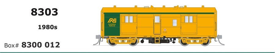 SDS Models - 8303 Brake Van - 1980's AN Yellow - green