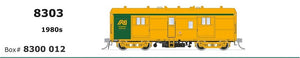 SDS Models - 8303 Brake Van - 1980's AN Yellow - green