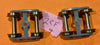 2CF NSWGR Bogies with K&M RP25 metal wheels one pair, stock Sale HO #4