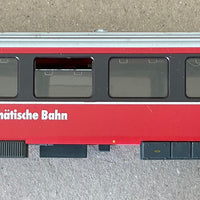 BEMO 3282 105 Pass-car RhB 2nd class pass car HOe 9mm Narrow gauge  (PRE-OWNED) HOe 9mm