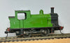 Tri-ang Hornby R355 TANK 0-4-0 Class, not original, fitted with Kadee couplers, repainted green with black smoke box Locomotive Model