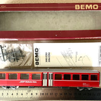 BEMO 3283 128 pass-car RhB pass car HOe 9mm Narrow gauge  (PRE-OWNED) HOe 9mm