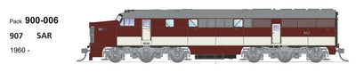 306 SDS - 900 Class Locomotive - LOCO #907 - SAR - 1960- DC (SDS900306)