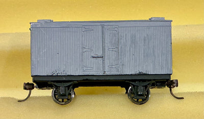 SHG NSWGR 4 Wheel ice Van Wagons, Protype white metal model selling as is with metal wheels and KADEE couplers.