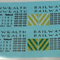 SOAK 95 N Scale - Commonwealth Railways AN & CR Budd DECAL "N" SCALE