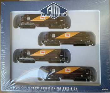 NDFF Ballast Hopper State Rail (L7) Pk NDFF-9 AM10155 - AUSCISION MODELS 4 CAR PACK