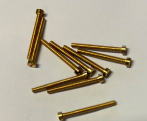 9BA CHEESEHEAD 3/4 inch Brass Screws Qty 10