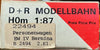 D+R MODELLBAHN 22494 Pass-car EW IV Bernini B2494 RhB pass car HOm 12mm Narrow gauge (PRE-OWNED) HOm 12mm