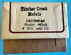 D&RGW HOn3 40’ft Refrigerator Car Timber kit with plastic trucks PK. 918 from TROUT CREEK ENGINEERING, INC. item #71