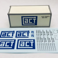 DEC010 - INFRONT MODELS - ACT Decals Suit Smooth Sided 20'x 8'x 8'Container