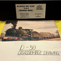 D50 Class 2-8-0 BRASS MODEL STANDARD GOODS LOCOMOTIVE NSWGR 5132, IN VERY GOOD CONDITION, PROFESSIONALLY VERY WELL PAINTED, RUNS VERY WELL. MANSFIELD BRASS MODEL